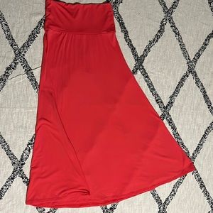 Coral LuLaRoe maxi skirt size S